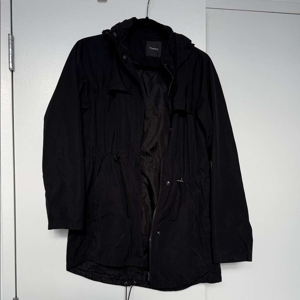 Theory Black Packable Showerproof Shell